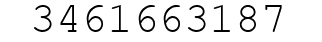 Number 3461663187.