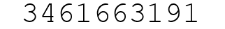 Number 3461663191.