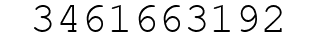 Number 3461663192.