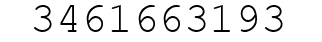 Number 3461663193.