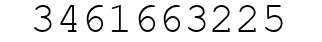 Number 3461663225.