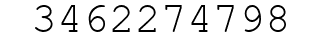 Number 3462274798.