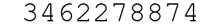 Number 3462278874.