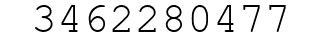 Number 3462280477.