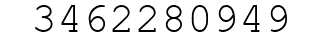 Number 3462280949.