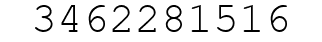 Number 3462281516.