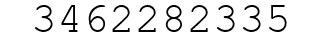 Number 3462282335.