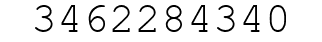 Number 3462284340.