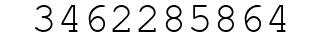 Number 3462285864.