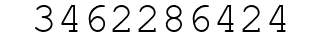 Number 3462286424.