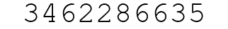 Number 3462286635.