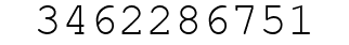 Number 3462286751.