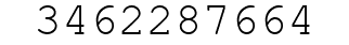 Number 3462287664.