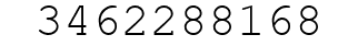 Number 3462288168.