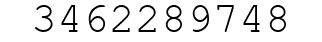 Number 3462289748.