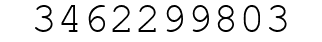 Number 3462299803.
