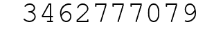 Number 3462777079.