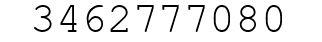 Number 3462777080.