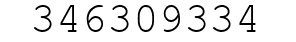 Number 346309334.