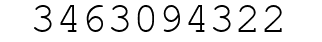 Number 3463094322.