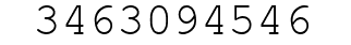 Number 3463094546.
