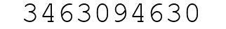Number 3463094630.