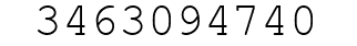 Number 3463094740.