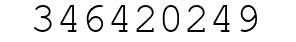 Number 346420249.