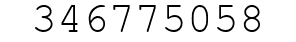 Number 346775058.