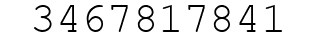 Number 3467817841.