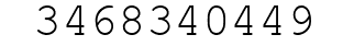 Number 3468340449.