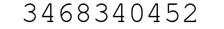 Number 3468340452.