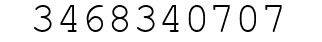 Number 3468340707.
