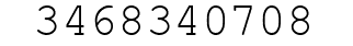 Number 3468340708.