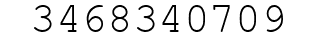 Number 3468340709.