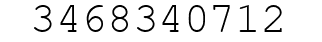 Number 3468340712.