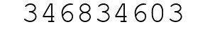 Number 346834603.