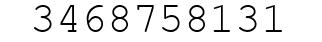 Number 3468758131.
