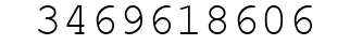 Number 3469618606.