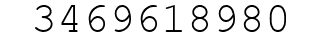 Number 3469618980.