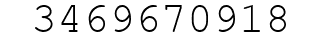Number 3469670918.