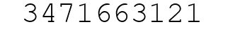 Number 3471663121.