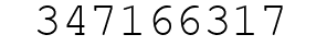 Number 347166317.