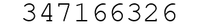 Number 347166326.