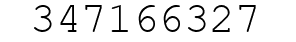 Number 347166327.