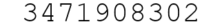 Number 3471908302.