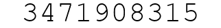 Number 3471908315.