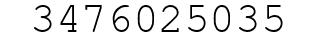 Number 3476025035.