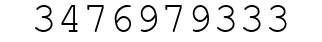 Number 3476979333.