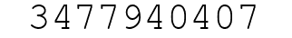Number 3477940407.